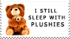 I still sleep with plushies
